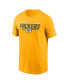 Men's Gold Green Bay Packers Muscle T-shirt