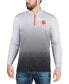 ფოტო #5 პროდუქტის Men's Gray Clemson Tigers Magic Team Logo Quarter-Zip Jacket