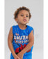 Фото #3 товара Boys Avengers Spider-Man T-Shirt French Terry Tank Top and Shorts 3 Piece Outfit Set Red/Black/Blue