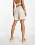 Фото #4 товара Only linen shorts in beige