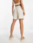 Фото #2 товара ONLY linen shorts in beige