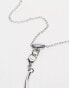 Фото #4 товара Reclaimed Vintage unisex droplet neck chain in silver