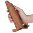 Penis Sleeve with Vibration Add 2 Pleasure X-Tender Brown