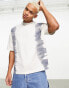 ASOS DESIGN oversized tie dye t-shirt in black & white