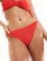 & Other Stories crinkle bikini brief in red exclusive to ASOS