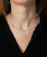 Diamond Bezel Adjustable 17" Tennis Necklace (2 ct. t.w.) in 14k White Gold or 14k Yellow Gold, Created for Macy's