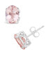 ფოტო #1 პროდუქტის Morganite (2-1/3 ct. t.w.) Stud Earrings in 14K White Gold