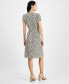 Фото #2 товара Women's Printed Wrap Dress, Created for Macy's