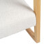 Фото #4 товара Кресло-качалка Белый Натуральный древесина каучукового дерева Ткань 60 x 83 x 72 cm