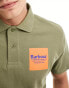 Barbour x ASOS exclusive short sleeve polo shirt in green