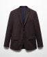 Фото #7 товара Men's Super Slim-Fit Stretch Fabric Suit Blazer