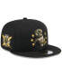Фото #1 товара Men's Black Chicago White Sox 2024 Armed Forces Day 9FIFTY Snapback Hat