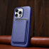 Фото #15 товара Чехол для iPhone 14 Pro Max ICARER из натуральной кожи MagSafe Case Leather светло-фиолетовый