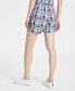 ფოტო #2 პროდუქტის Women's Patchwork Pull-On Cotton Dock Shorts