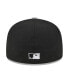 Men's Black/Gray Chicago White Sox Multi Logo 59FIFTY Fitted Hat