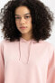 Фото #15 товара Fit Oversize Fit Kapüşonlu Sporcu Sweatshirt B4656ax24sp