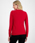 ფოტო #2 პროდუქტის Women's Mr. and Mrs. Claus Crewneck Sweater, Created for Macy's