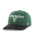 Фото #1 товара Men's Hunter Green, Black Milwaukee Bucks Super Hitch Adjustable Hat