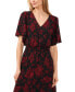 Фото #3 товара Women's Smocked-Waist Flutter-Sleeve Maxi Dress