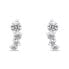Charming silver earrings with zircons EA968W
