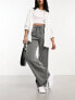 Фото #10 товара Stradivarius tailored pull on trouser in grey