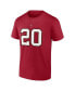 Фото #2 товара Men's Ronde Barber Red Tampa Bay Buccaneers Retired Player Icon Name and Number T-shirt