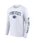 Фото #3 товара Men's White Penn State Nittany Lions Distressed Arch Over Logo Long Sleeve T-shirt