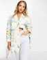 Фото #2 товара ASOS DESIGN floral oversized grandad blazer