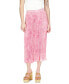 Women's Tonal-Print Pleated Midi Skirt