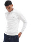 Jack & Jones script logo crew neck sweatshirt in white