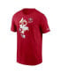 Фото #2 товара Men's Christian McCaffrey Scarlet San Francisco 49ers Player Graphic T-shirt