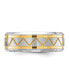 Фото #3 товара Stainless Steel Brushed Polished Yellow IP-plated Band Ring