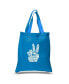 Фото #1 товара Peace Fingers - Small Word Art Tote Bag