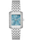 Women's Emery Three-Hand Silver-Tone Stainless Steel Watch 27mm x 33mm