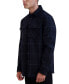 Men's Windowpane Plaid Shirt Jacket