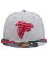 ფოტო #4 პროდუქტის Men's Gray Atlanta Falcons Active Camo 59FIFTY Fitted Hat