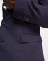 Фото #4 товара New Look skinny suit jacket in navy texture