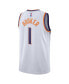 Men's and Women's Devin Booker White Phoenix Suns Swingman Jersey - Association Edition