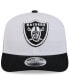 Фото #4 товара Men's White/Black Las Vegas Raiders 2024 NFL Training Camp 9SEVENTY Trucker Hat