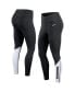 Women's Black, White Las Vegas Raiders 7/8 Performance Leggings