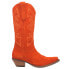 Dingo Out West Tall Snip Toe Womens Orange Casual Boots DI920-800