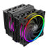 Фото #1 товара Akasa Soho H7 Dual Tower CPU-Kühler, ARGB - 120 mm, schwarz