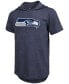 Фото #3 товара Men's Jamal Adams College Navy Seattle Seahawks Player Name Number Hoodie T-shirt