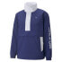 Фото #1 товара Puma Mmq Stb Lightweight Pop Over Jacket Mens Blue Casual Athletic Outerwear 535