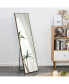 Full-length Wood Frame Mirror, Floor/Wall Mount 63"x19"