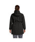 Дождевик для женщин Lands' End Plus Size Waterproof Hooded Packable Raincoat Черный, 1X - фото #2