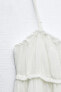 Фото #8 товара Короткое ярусное платье с воланами ZARA