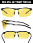 Фото #4 товара DUCO night vision glasses, anti-glare driving glasses, contrast, night driving glasses, polarised 8550
