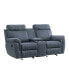 Фото #1 товара White Label Nadia 76" Double Glider Reclining Loveseat with Center Console