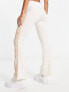 Фото #2 товара adidas Originals 'ski chic' flared rib leggings in oatmeal